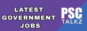 LATEST GOVERNMENT JOB ALERT