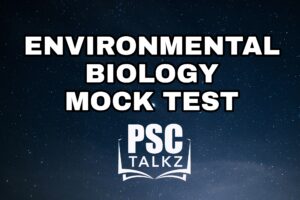 Environmental biology Mock Test