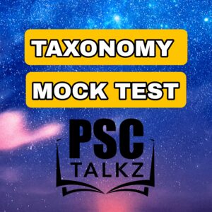 BOTANY Taxonomy MOCK TEST